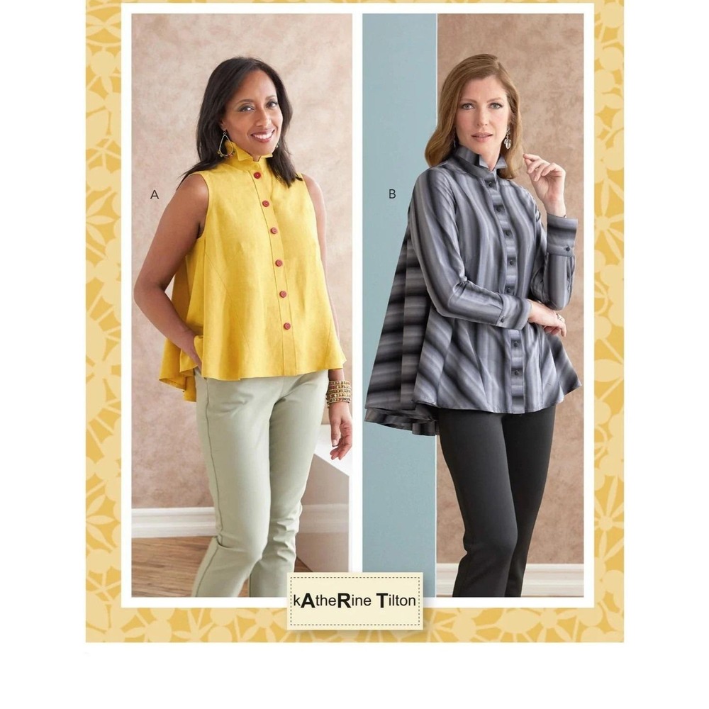 Butterick Sewing Pattern 6792 10786 Shirt Blouse Top Misses Size 8-16